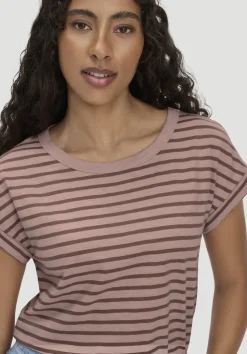 hessnatur Light Slub Streifen T-Shirt Relaxed aus reiner Bio-Baumwolle von|Damen Shirts & Tops