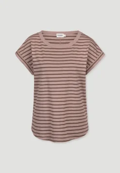 hessnatur Light Slub Streifen T-Shirt Relaxed aus reiner Bio-Baumwolle von|Damen Shirts & Tops