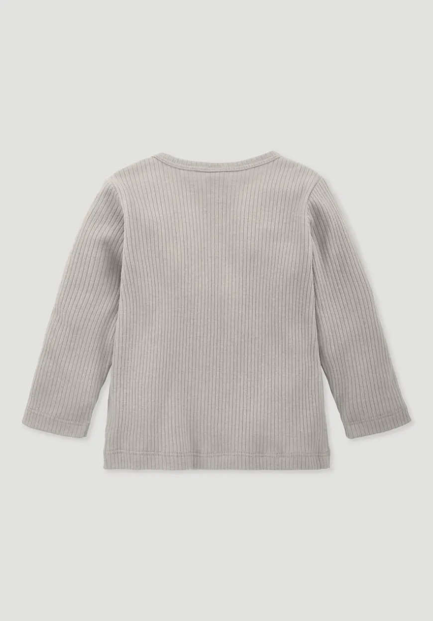hessnatur Longsleeve aus Bio-Baumwolle mit Bio-Merinowolle von| T-Shirts & Sweatshirts
