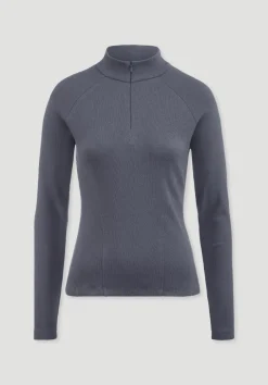hessnatur Longsleeve Fitted BETTER RECYCLING aus Bio-Baumwolle von|Damen Shirts & Tops|Yoga & Activewear