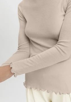 hessnatur Longsleeve mit Rollkragen WARM TOUCH aus Bio-Merinowolle und TENCEL™ Lyocell von|Damen Unterhemden|Unterhemden