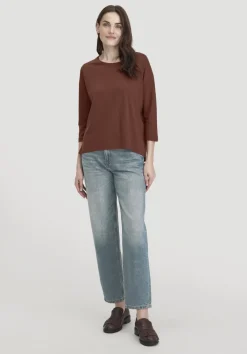 hessnatur Longsleeve Oversize aus TENCEL™ Lyocell mit Bio-Baumwolle von|Damen Shirts & Tops