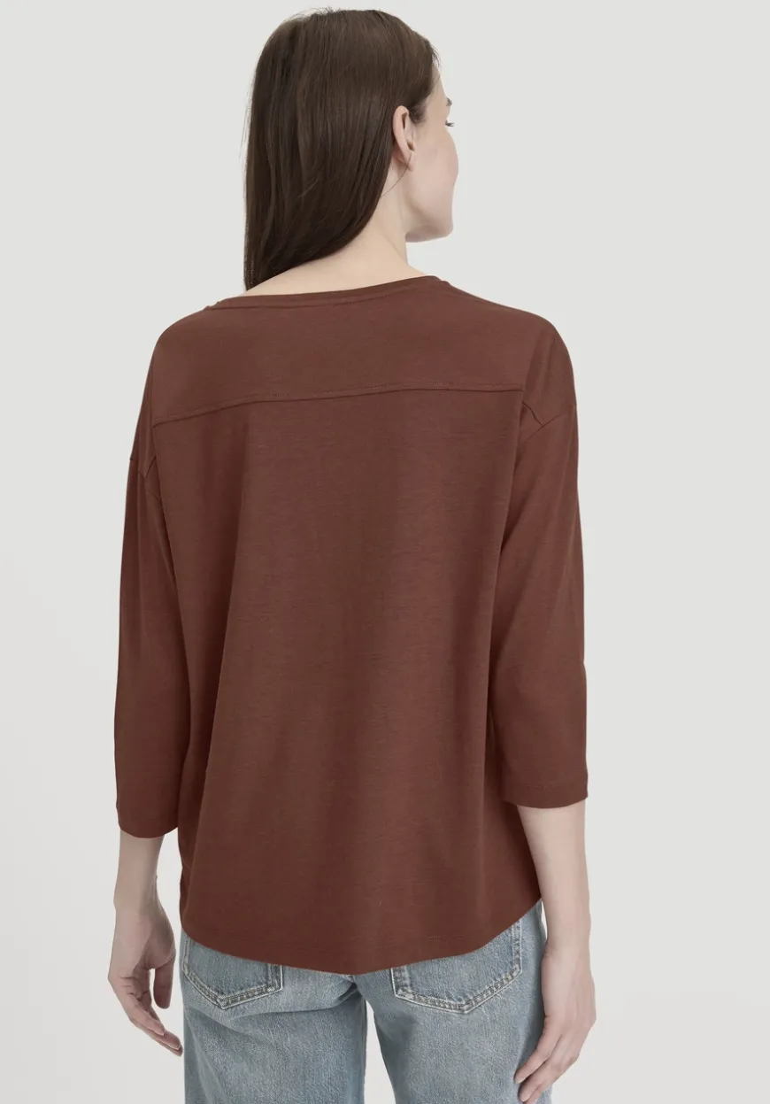 hessnatur Longsleeve Oversize aus TENCEL™ Lyocell mit Bio-Baumwolle von|Damen Shirts & Tops