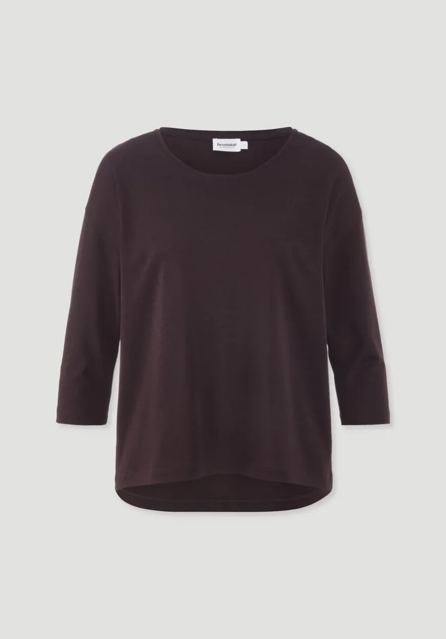 hessnatur Longsleeve Oversize aus TENCEL™ Lyocell mit Bio-Baumwolle von|Damen Shirts & Tops