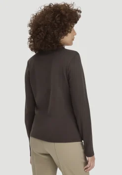 hessnatur Longsleeve Polo Slim aus reiner Bio-Baumwolle von|Damen Shirts & Tops