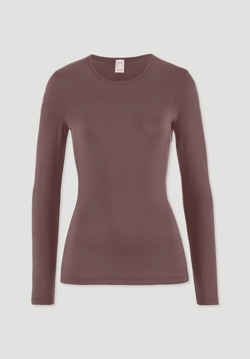 hessnatur Longsleeve PURE FLOW aus TENCEL™ Modal von|Damen Unterhemden|Unterhemden