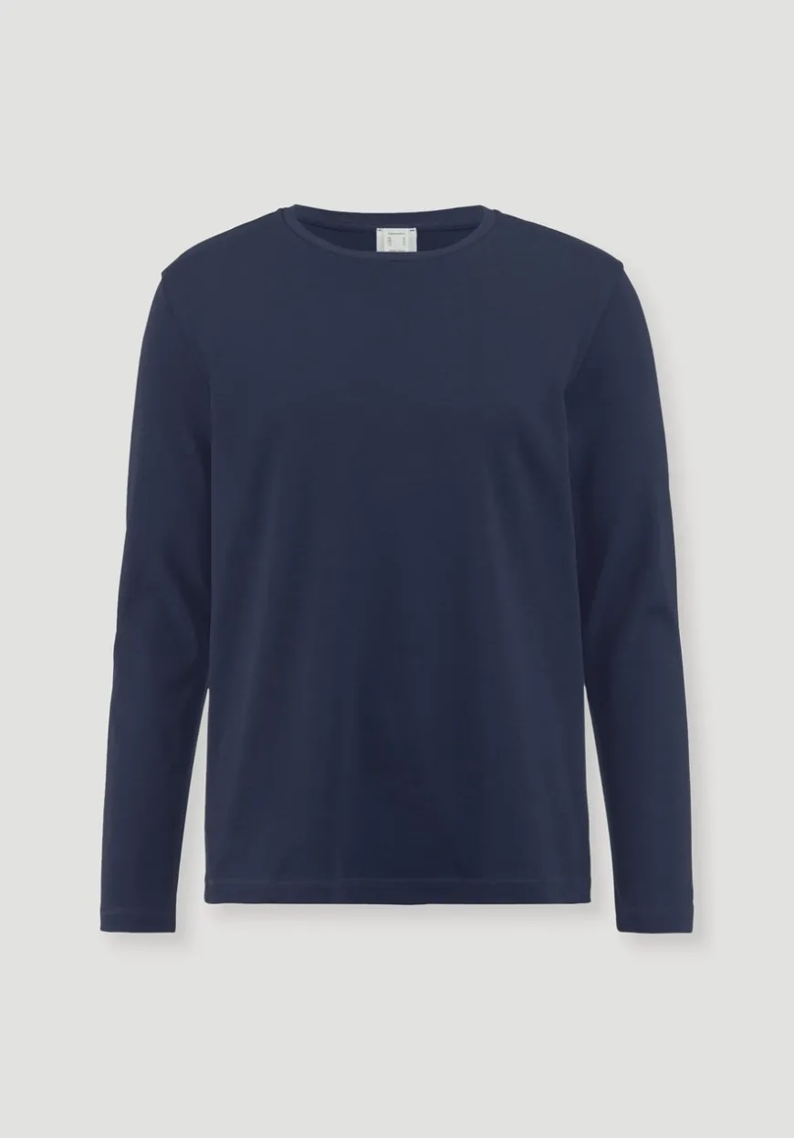 hessnatur Longsleeve PURE NATURE aus reiner Bio-Baumwolle von|Herren Nachtwäsche|Nachtwäsche
