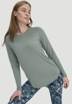 hessnatur Longsleeve Regular ACTIVE COMFORT aus TENCEL™ Lyocell von|Damen Shirts & Tops|Yoga & Activewear