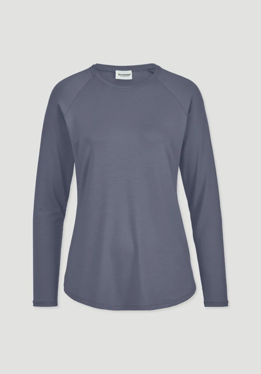 hessnatur Longsleeve Regular ACTIVE COMFORT aus TENCEL™ Lyocell von|Damen Shirts & Tops|Yoga & Activewear