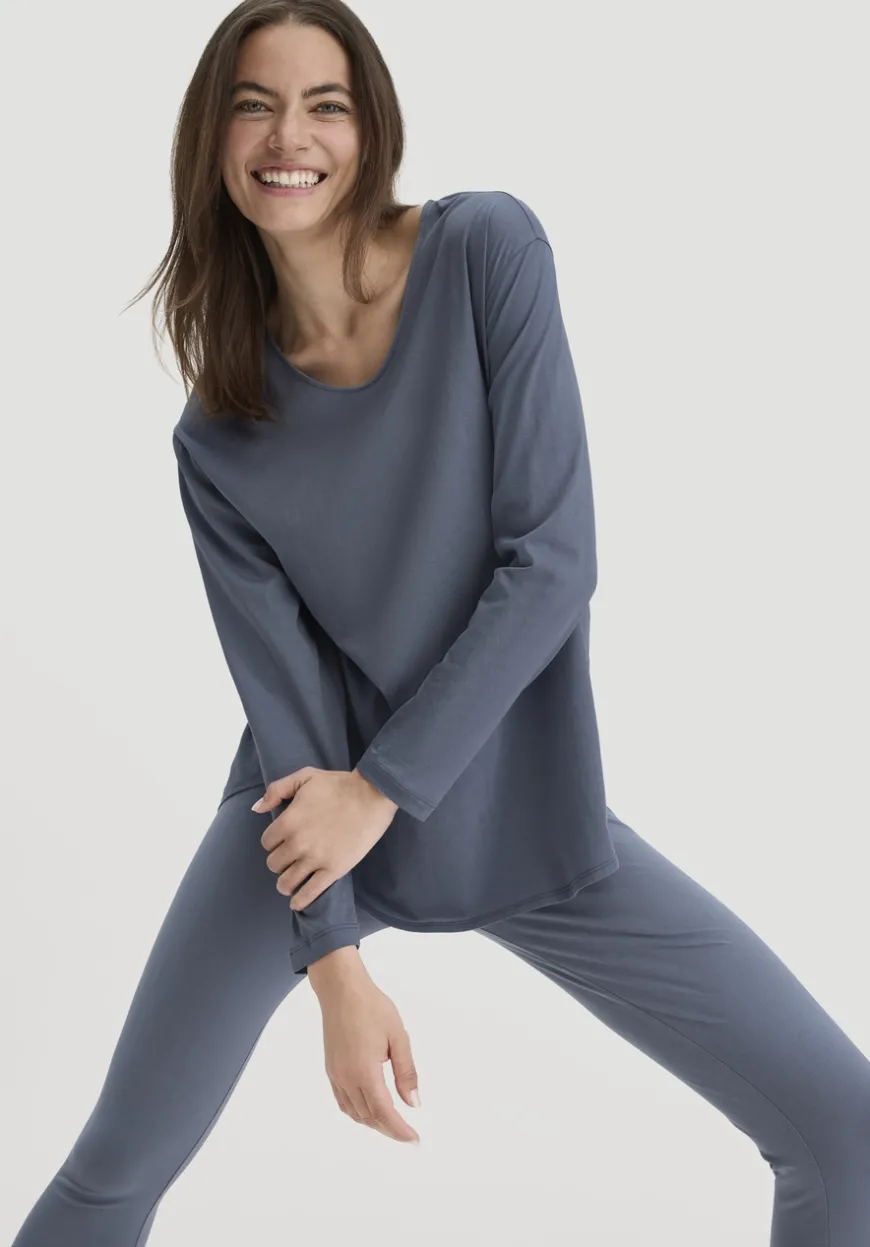 hessnatur Longsleeve Relaxed ACTIVE LIGHT aus reiner Bio-Baumwolle von|Damen Shirts & Tops|Yoga & Activewear