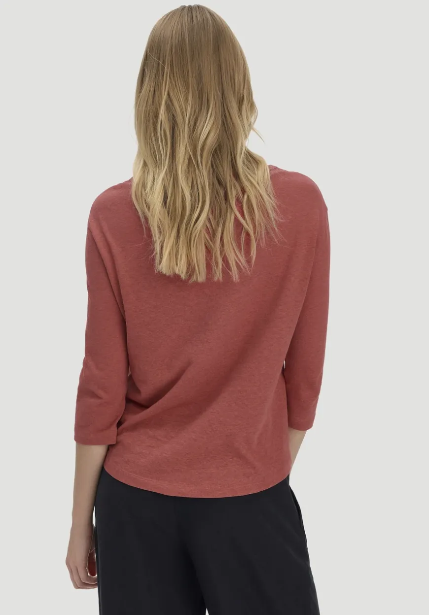 hessnatur Longsleeve Relaxed aus Leinen mit reiner Bio-Baumwolle von|Damen Shirts & Tops