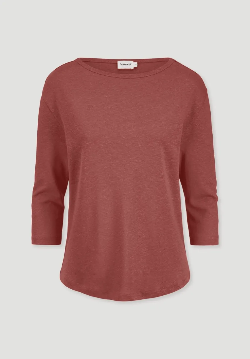 hessnatur Longsleeve Relaxed aus Leinen mit reiner Bio-Baumwolle von|Damen Shirts & Tops