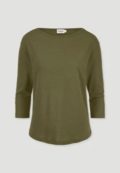 hessnatur Longsleeve Relaxed aus Leinen mit reiner Bio-Baumwolle von|Damen Shirts & Tops
