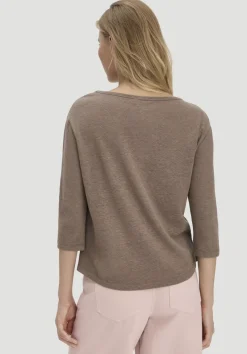 hessnatur Longsleeve Relaxed aus Leinen mit reiner Bio-Baumwolle von|Damen Shirts & Tops