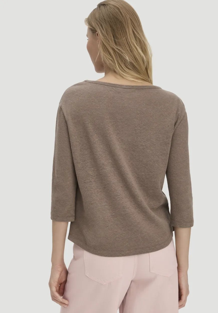 hessnatur Longsleeve Relaxed aus Leinen mit reiner Bio-Baumwolle von|Damen Shirts & Tops