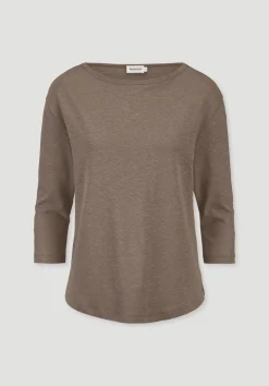 hessnatur Longsleeve Relaxed aus Leinen mit reiner Bio-Baumwolle von|Damen Shirts & Tops