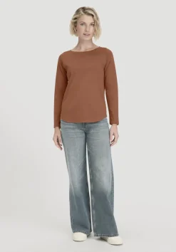 hessnatur Longsleeve Relaxed aus reiner Bio-Baumwolle von|Damen Shirts & Tops