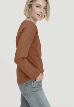 hessnatur Longsleeve Relaxed aus reiner Bio-Baumwolle von|Damen Shirts & Tops