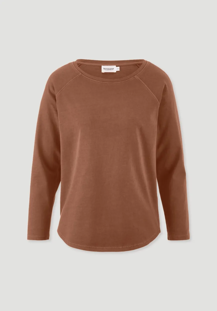 hessnatur Longsleeve Relaxed aus reiner Bio-Baumwolle von|Damen Shirts & Tops