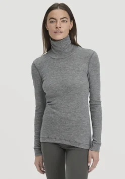 hessnatur Longsleeve SILK & WARM TOUCH mit Bio-Merinowolle und Seide von|Damen Unterhemden|Unterhemden