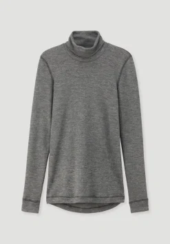 hessnatur Longsleeve SILK & WARM TOUCH mit Bio-Merinowolle und Seide von|Damen Unterhemden|Unterhemden