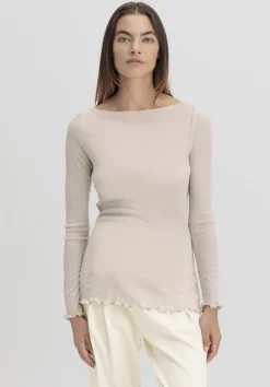 hessnatur Longsleeve WARM TOUCH aus Bio-Merinowolle und TENCEL™ Lyocell von|Damen Unterhemden|Unterhemden