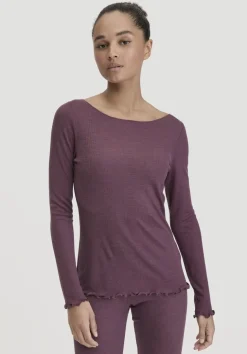 hessnatur Longsleeve WARM TOUCH aus Bio-Merinowolle und TENCEL™ Lyocell von|Damen Unterhemden|Unterhemden