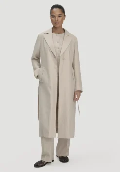 hessnatur Mantel Regular aus reinem Leinen von|Damen Jacken & Mäntel
