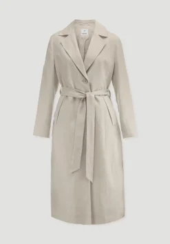hessnatur Mantel Regular aus reinem Leinen von|Damen Jacken & Mäntel