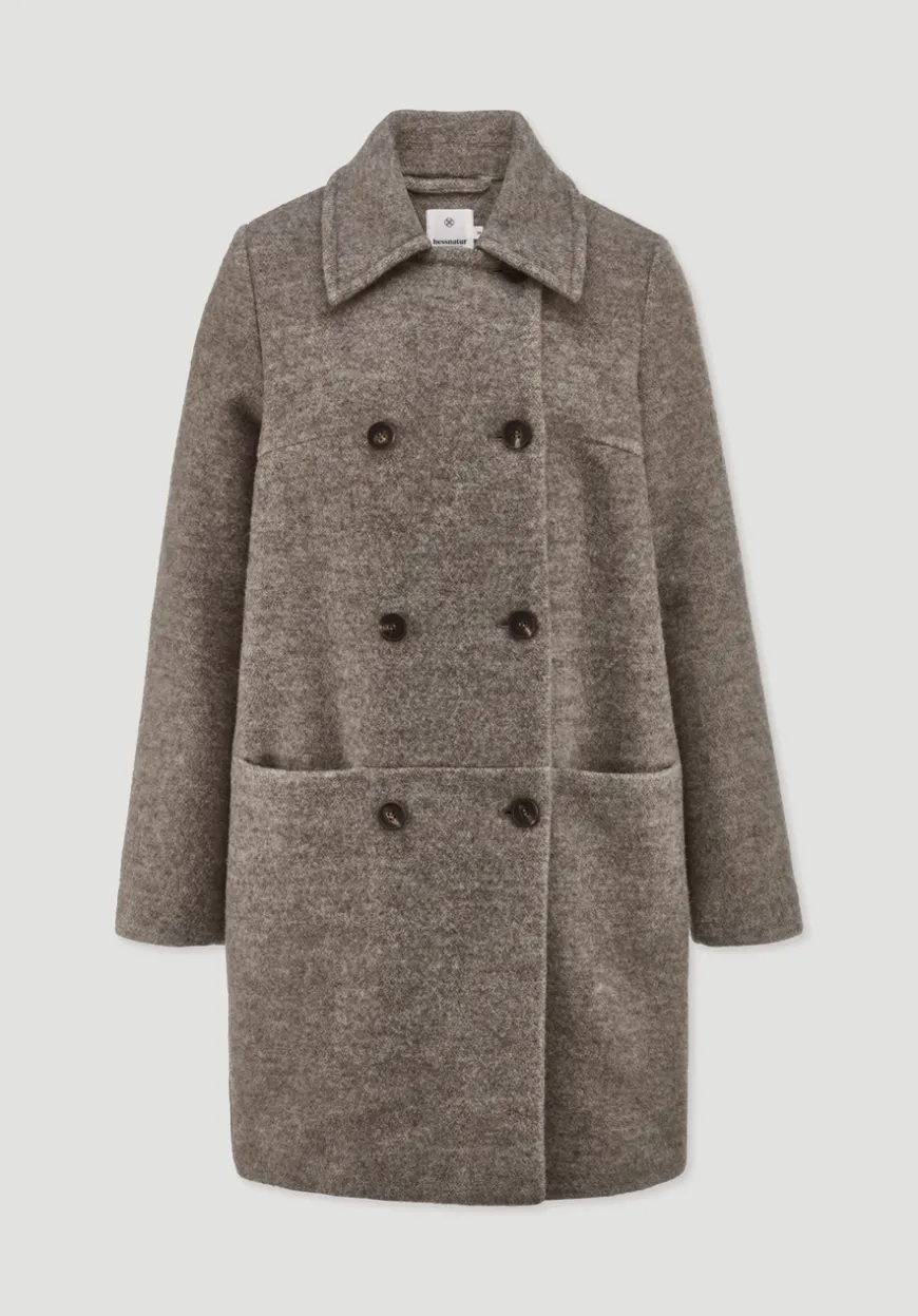 hessnatur Mantel Relaxed aus reiner Schurwolle von|Damen Jacken & Mäntel