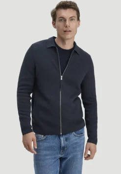 hessnatur Milano Strick Jacke Regular aus Bio-Baumwolle mit Bio-Merinowolle von|Herren Strickjacken|Strick