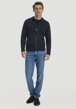 hessnatur Milano Strick Jacke Regular aus Bio-Baumwolle mit Bio-Merinowolle von|Herren Strickjacken|Strick