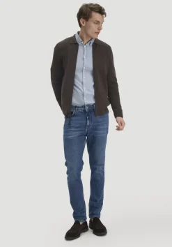 hessnatur Milano Strick Jacke Regular aus Bio-Baumwolle mit Bio-Merinowolle von|Herren Strickjacken