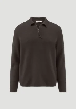 hessnatur Milano Strick Polo Regular aus Bio-Baumwolle und Bio-Schurwolle von|Herren Pullover