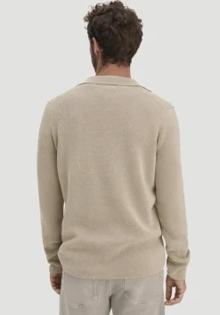 hessnatur Milano Strick Polo Regular aus Leinen mit Bio-Baumwolle und LENZING™ ECOVERO™ Viskose von|Herren Pullover