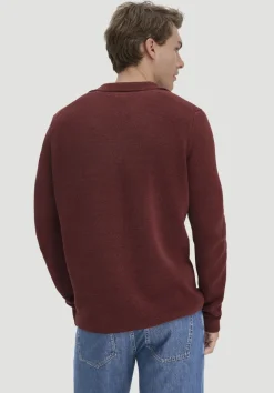 hessnatur Milano Strick Polo Regular aus Leinen mit Bio-Baumwolle und LENZING™ ECOVERO™ Viskose von|Herren Pullover