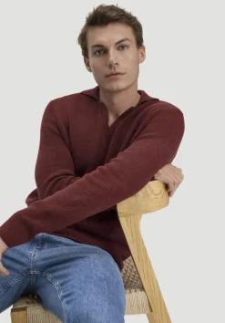 hessnatur Milano Strick Polo Regular aus Leinen mit Bio-Baumwolle und LENZING™ ECOVERO™ Viskose von|Herren Pullover