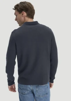 hessnatur Milano Strick Polo Regular aus Bio-Baumwolle und Bio-Schurwolle von|Herren Pullover|Strick