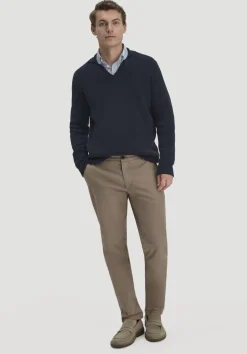 hessnatur Milano Strick Polo Regular aus Leinen mit Bio-Baumwolle und LENZING™ ECOVERO™ Viskose von|Herren Pullover