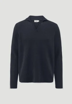 hessnatur Milano Strick Polo Regular aus Leinen mit Bio-Baumwolle und LENZING™ ECOVERO™ Viskose von|Herren Pullover