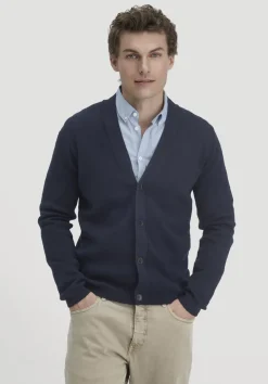 hessnatur Milano Strick-Cardigan Regular aus Bio-Merinowolle und Bio-Baumwolle von|Herren Strickjacken|Strick