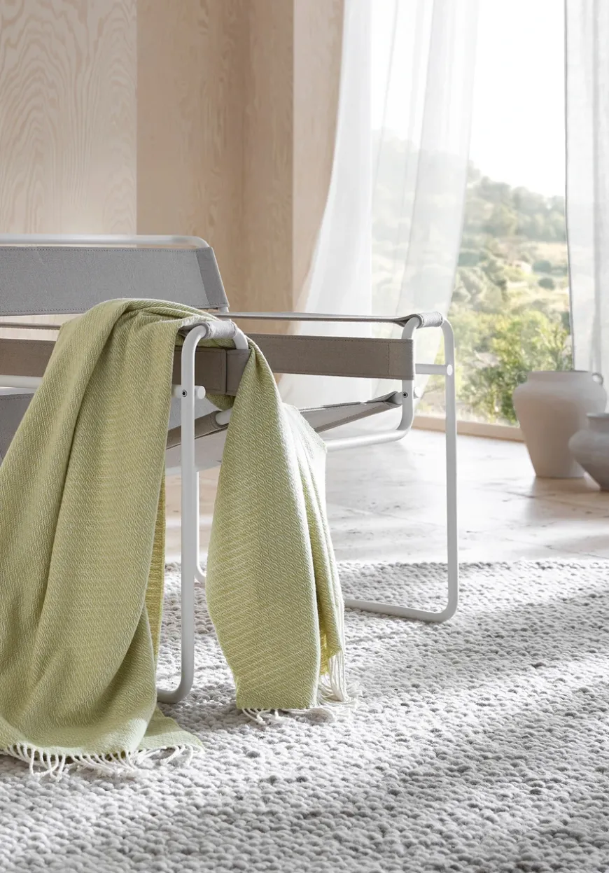 hessnatur Mix Plaid LIA aus Bio-Baumwolle mit Bio-Lambswool von| Wolldecken & Plaids