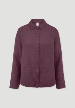 hessnatur Musselin Hemd Oversize PURE COMFORT aus reiner Bio-Baumwolle von|Damen Nachtwäsche|Nachtwäsche