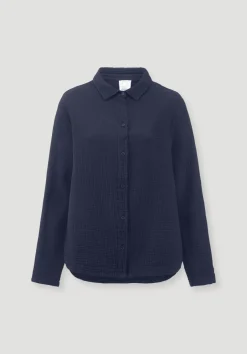 hessnatur Musselin Hemd Oversize PURE COMFORT aus reiner Bio-Baumwolle von|Damen Nachtwäsche|Nachtwäsche
