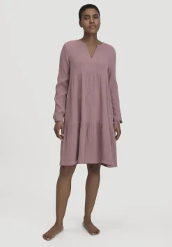 hessnatur Musselin Nachthemd Relaxed PURE COMFORT aus reiner Bio-Baumwolle von|Damen Nachtwäsche|Nachtwäsche