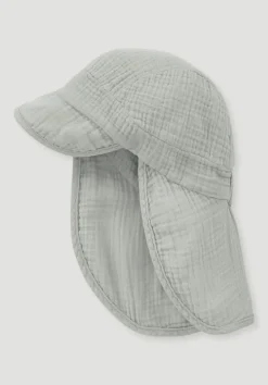 hessnatur Musselin Schirmmütze aus reiner Bio-Baumwolle von| Accessoires|Bio-Musselin