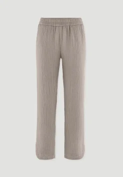 hessnatur Musselin Schlafhose Regular PURE COMFORT aus reiner Bio-Baumwolle von|Damen Nachtwäsche|Nachtwäsche