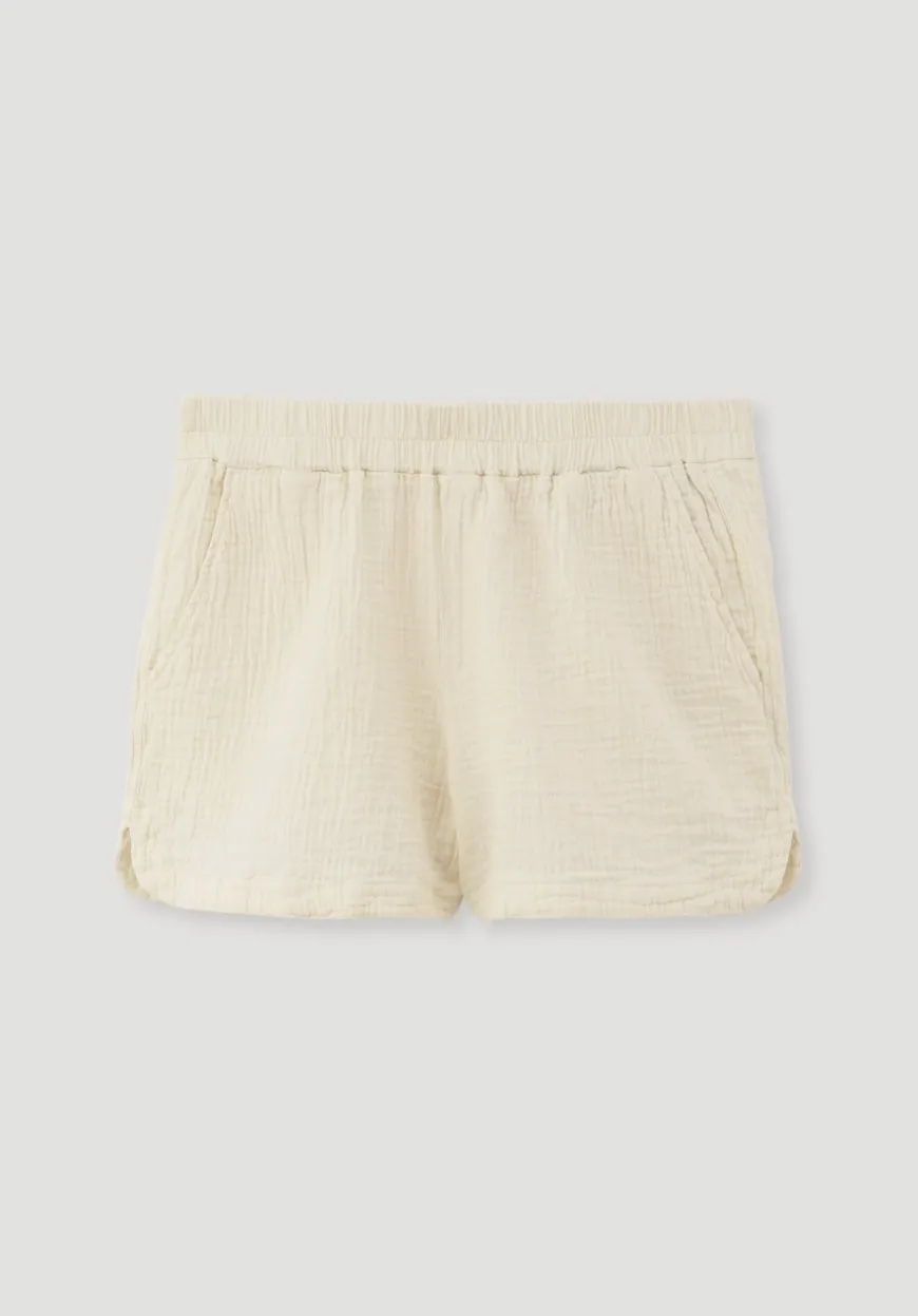hessnatur Musselin Schlafshorts PURE COMFORT aus reiner Bio-Baumwolle von|Damen Nachtwäsche|Nachtwäsche