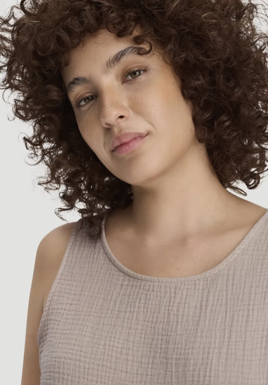 hessnatur Musselin Top PURE COMFORT aus reiner Bio-Baumwolle von|Damen Nachtwäsche|Nachtwäsche