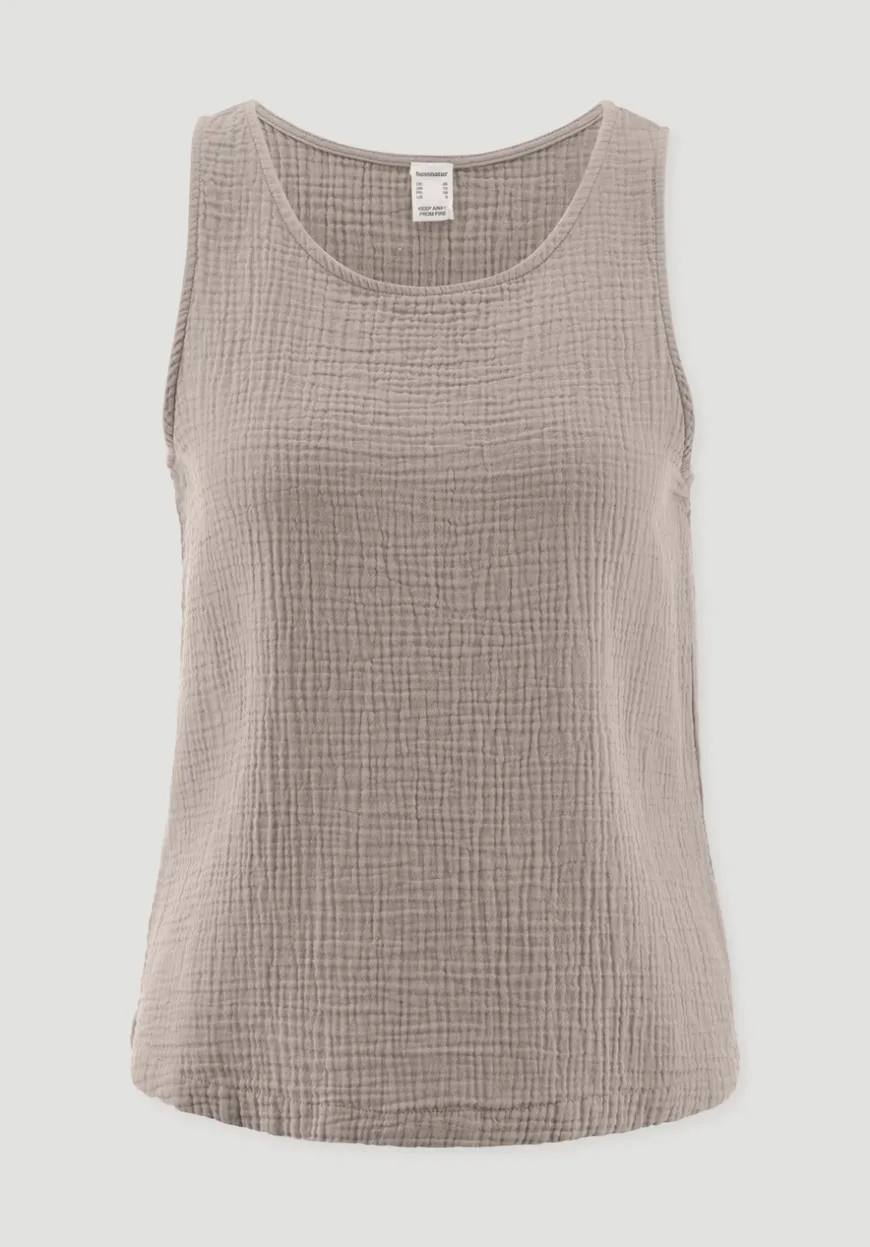 hessnatur Musselin Top PURE COMFORT aus reiner Bio-Baumwolle von|Damen Nachtwäsche|Nachtwäsche